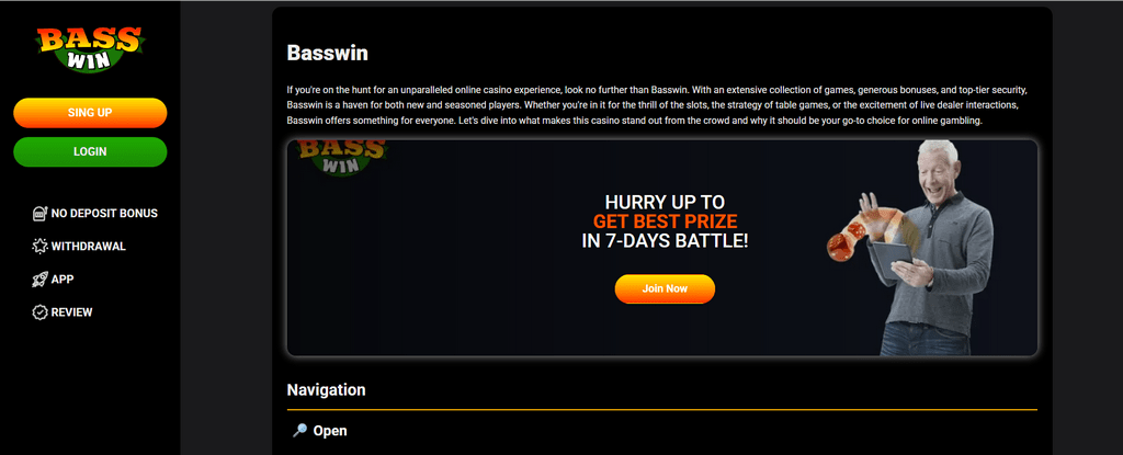 BassWin Gambling Establishment Review & Bonus Offer 2026